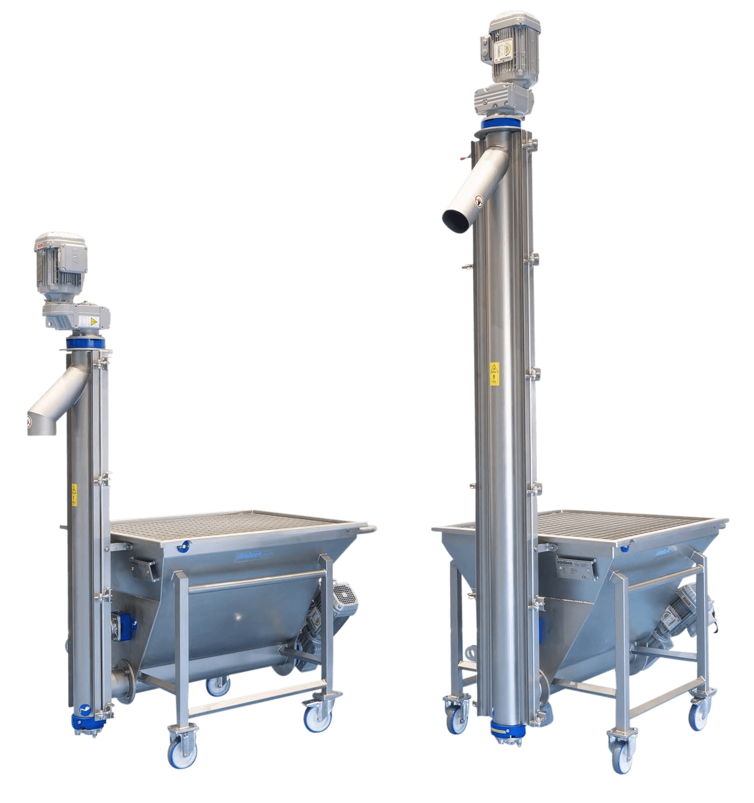 Vertical screw conveyors for confined spaces Van Beek